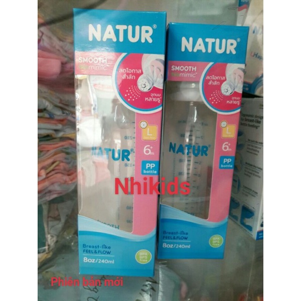 Bình Sữa Natur Uhappy Thái Lan 60ml/ 120ml/ 240ml