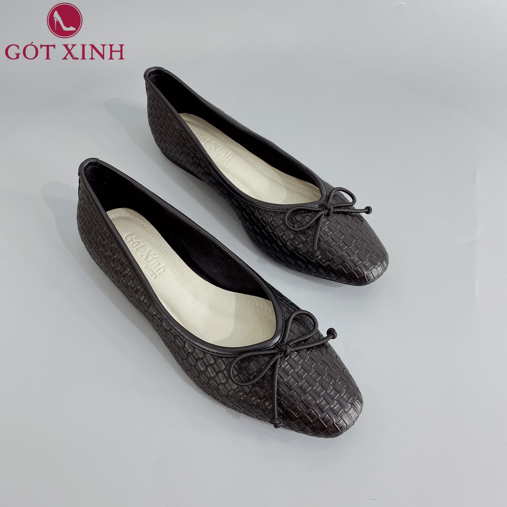 Giày Búp Bê Nơ Gót Xinh GX233 Da Mềm | BigBuy360 - bigbuy360.vn