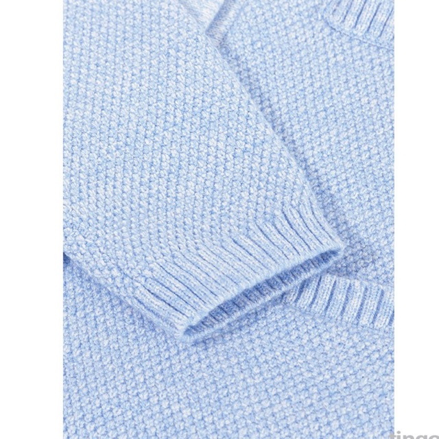 TINGOAN® - Áo len xù cardigan 4 túi xanh tingoan JENNIFER CARDIGAN/LB phiên bản mới nhất tháng 7 năm 2023