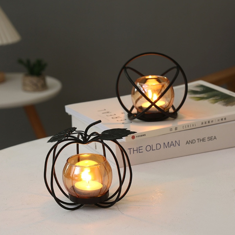 Giá Đỡ Nến Hình Bí Ngô Phong Cách Cổ Điển Độc Đáo Trang Trí Nhà Cửa / Quán Bar / Nhà Hàng