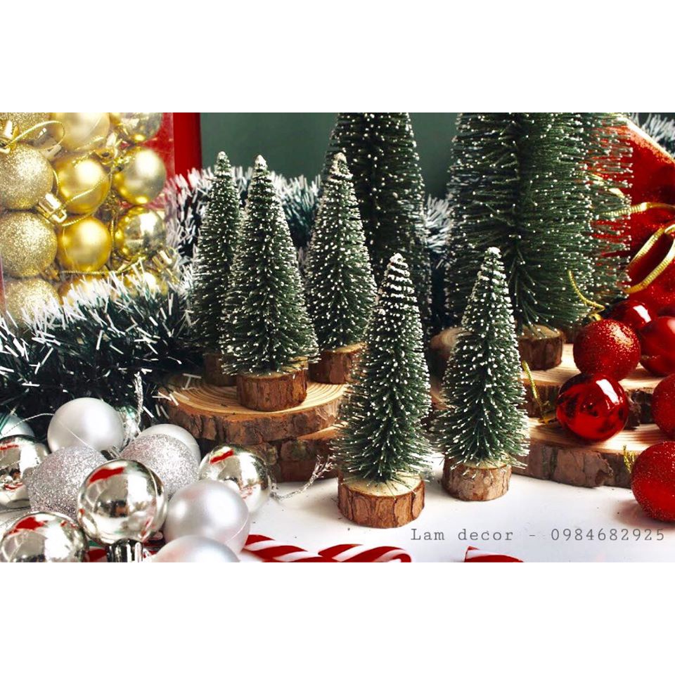 Cây thông Noel mini  để bàn trang trí giáng sinh