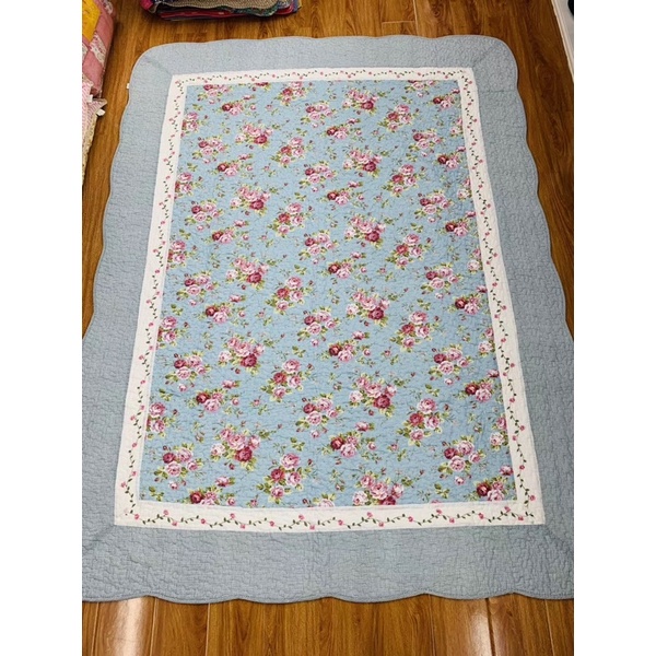 Thảm Quilt vải cotton trải sàn hoặc làm ga trải giường 200*230cm