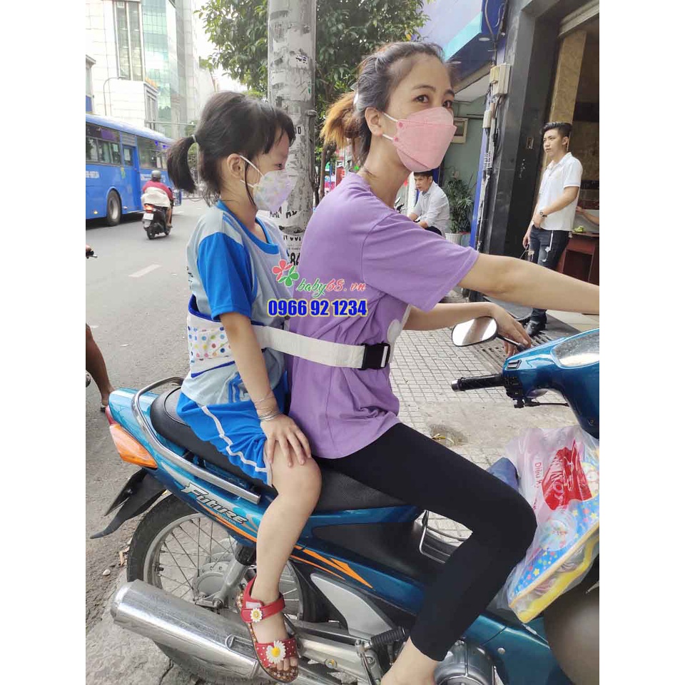 Đai đi xe máy Graco ( Mỹ ), dây đai an toàn chắc chắn cho bé