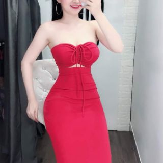 Đầm body cúp ngực rút dây