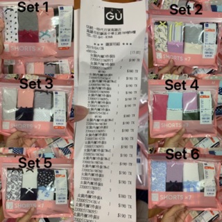 Set 7 quần lót cotton nữ Gu