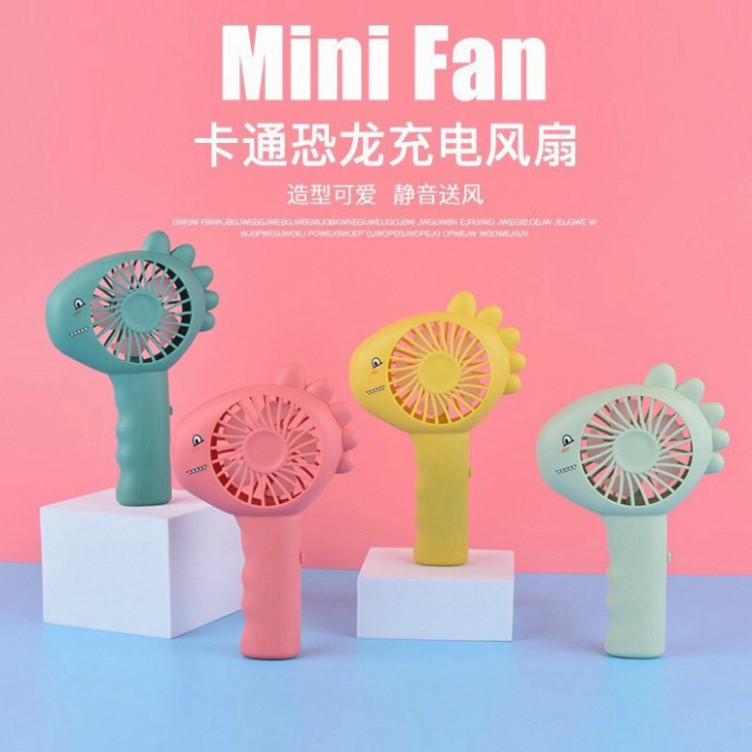 [FreeShip - Hàng Cao Cấp] Quạt Mini Tích Điện Siêu Dễ Thương Quạt Cầm Tay Khủng Long Sạc Pin Công Suất 4.5W Tiện Dụng | BigBuy360 - bigbuy360.vn