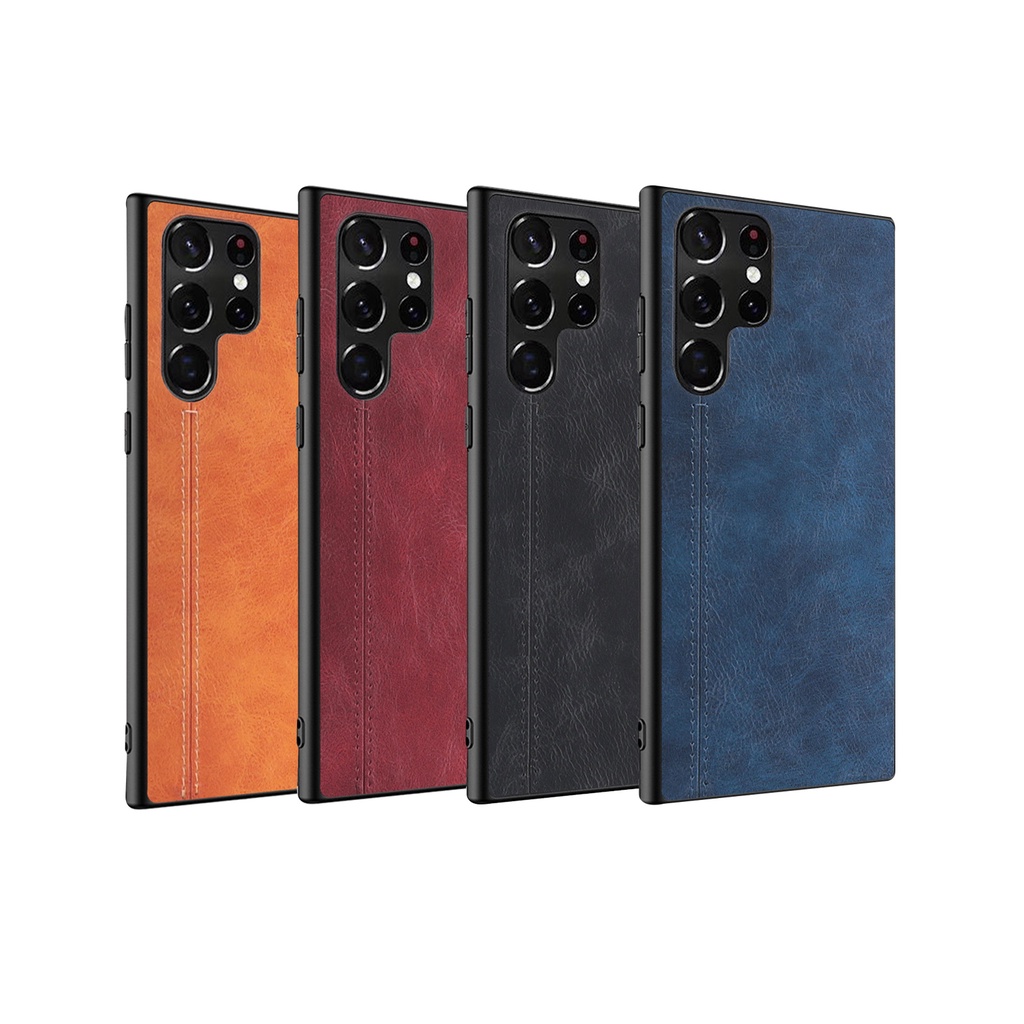 Ốp Điện Thoại Da Mỏng Màu Trơn Chống Sốc Chống Bụi Chống Trượt Cho Samsung Galaxy S22 Ultra S 22 Plus S21 S20 FE 5G