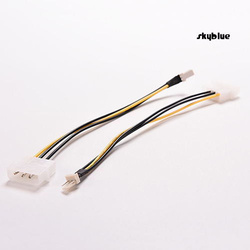 Bộ 5 Dây Cáp Chuyển Đổi 4-pin Molex / Ide Sang 3-pin Cpu Dài 20cm