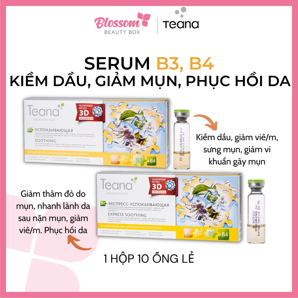 Serum da dầu mụn B3 B4 TEANA 20ML