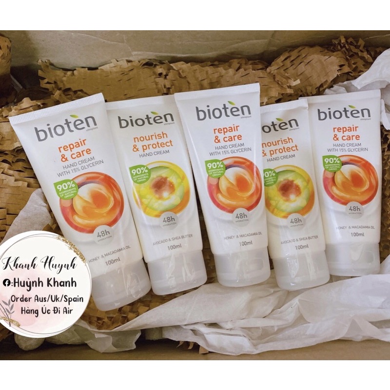 (BillChemist) Kem dưỡng da tay thiên nhiên 48h Bioten Úc 100ml