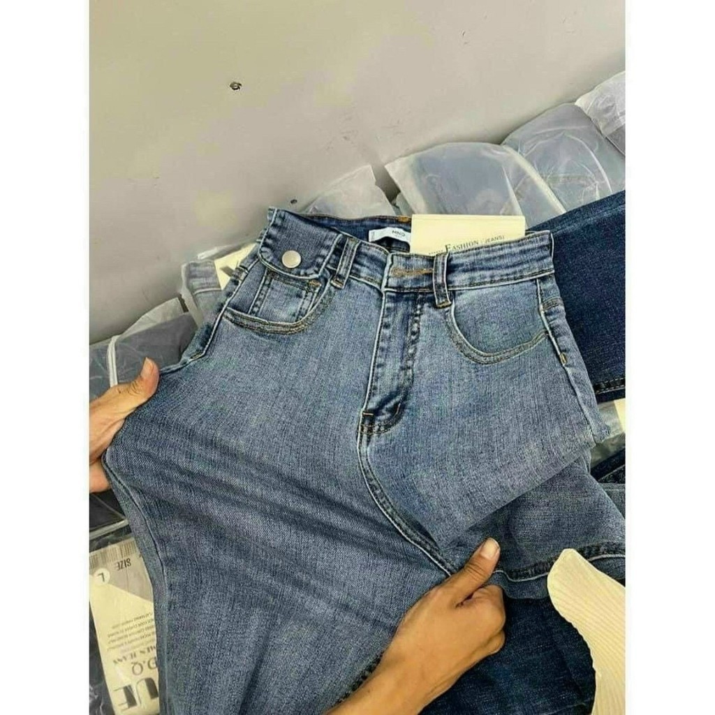 Quần Jeans Nữ Dáng Ôm Cạp Cao Siêu Hot