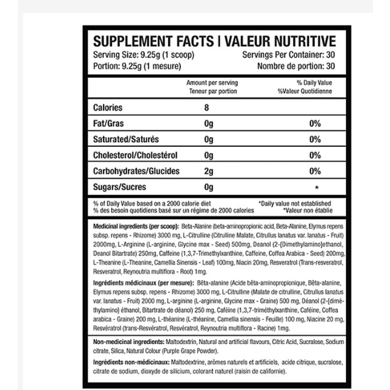 Beyond Preset Pre Workout Tăng Sức Mạnh Trước Tập