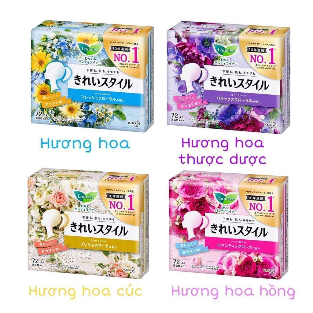 HÀNG NGÀY 72M- Băng vệ sinh Laurier Nhật Bản- Băng vệ sinh Nhật Bản Nội địa