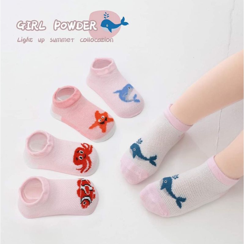 5 Đôi Tất Lưới Cho Bé 0-1 Tuổi Loại Đẹp