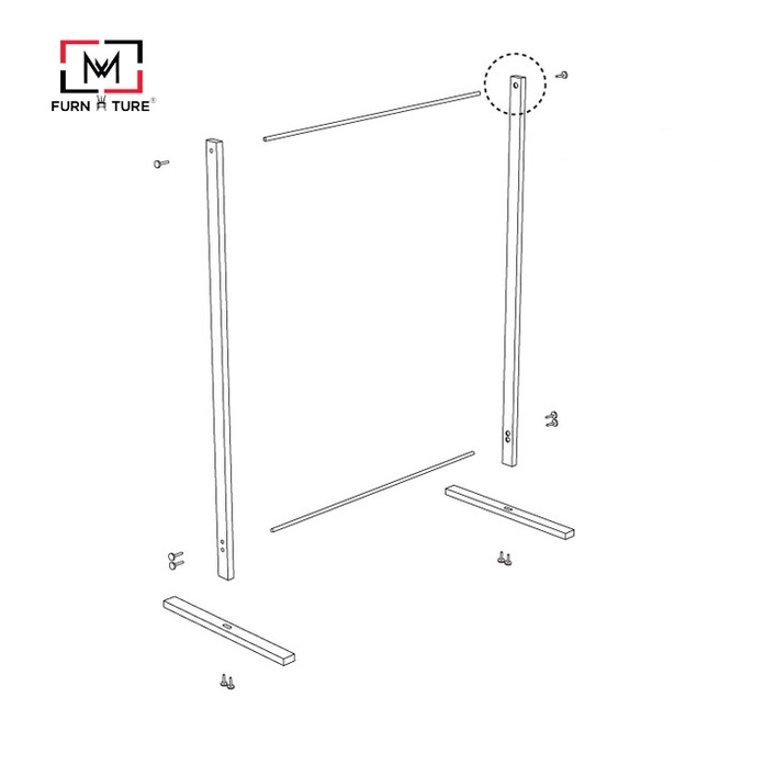 Nowship - Giá treo quần áo gỗ lắp ráp nhiều màu Sigle hanger 3 size - MW FURNITURE - Nội thất căn hộ