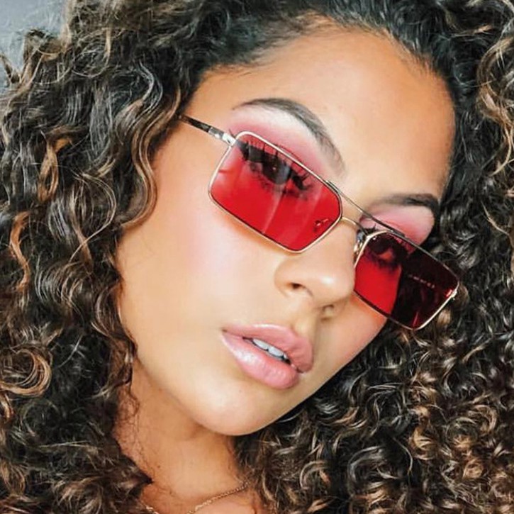 Kính mát tròng trong suốt thời trang cho nữ
