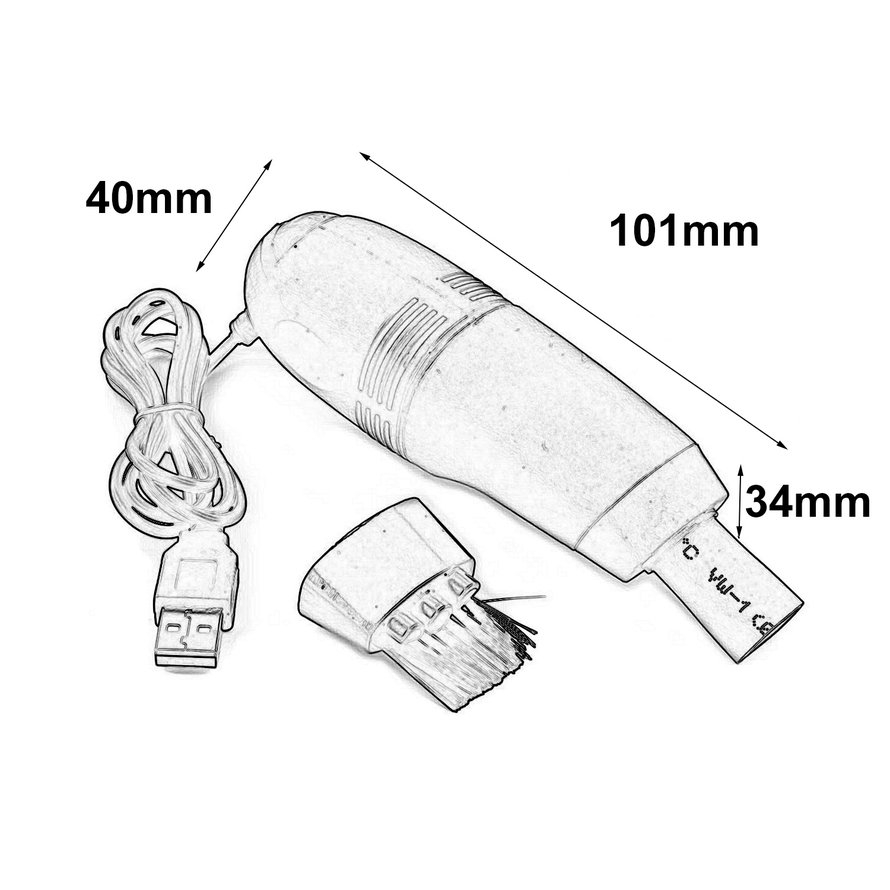 Máy Hút Bụi Bàn Phím Mini Cổng Usb