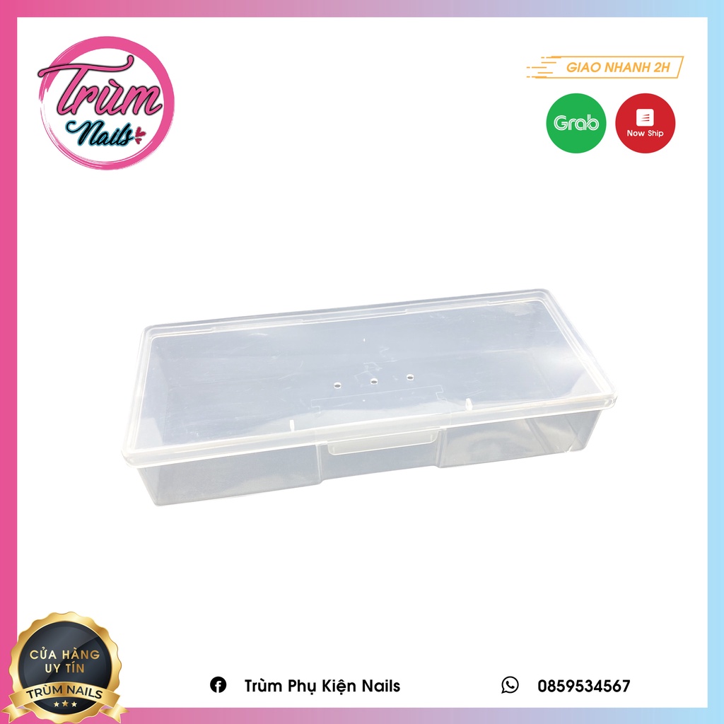 Hộp đựng cọ vẽ , dụng cụ làm nail 1 tầng , hộp đựng bút vẽ nail ,dụng cụ nail