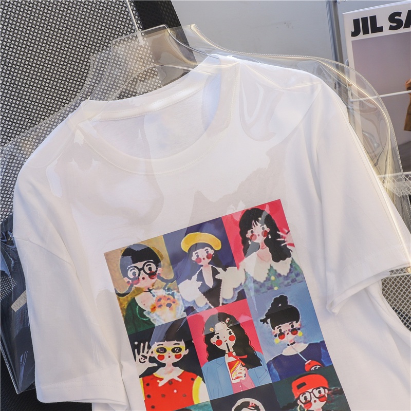 NRVP Áo Thun Tay Ngắn Cổ Tròn Thời Trang Mùa Hè Phong Cách Hàn Quốc 2022