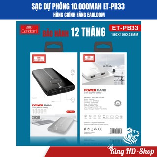 Sạc dự phòng Earldom PB-33 10000mAh