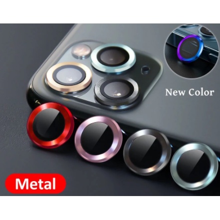 Bộ 3 mắt dán bảo vệ Camera cho iPhone 13 Mini, 13, 13 Pro, 13 Pro Max khung vành nhôm + Kính bảo vệ camera siêu tốt