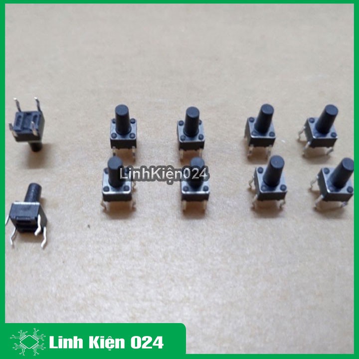 Nút Nhấn 4 Chân 6X6X15MM