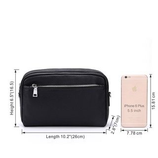 Clutch hộp da thật Gento T740