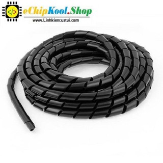 Ống xoắn ruột gà 10mm - Combo 10 mét - Màu đen