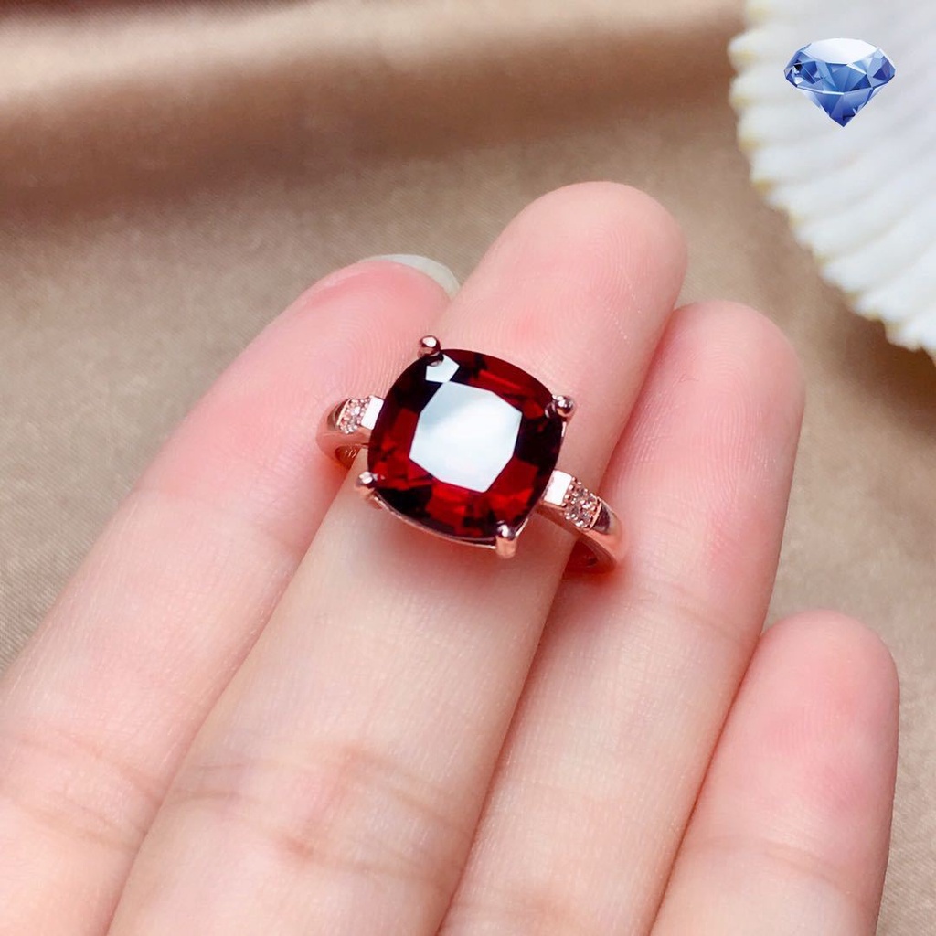 Nhẫn Đính Đá Ruby Seiko Tự Nhiên Thời Trang Có Thể Điều Chỉnh Nhiều Màu