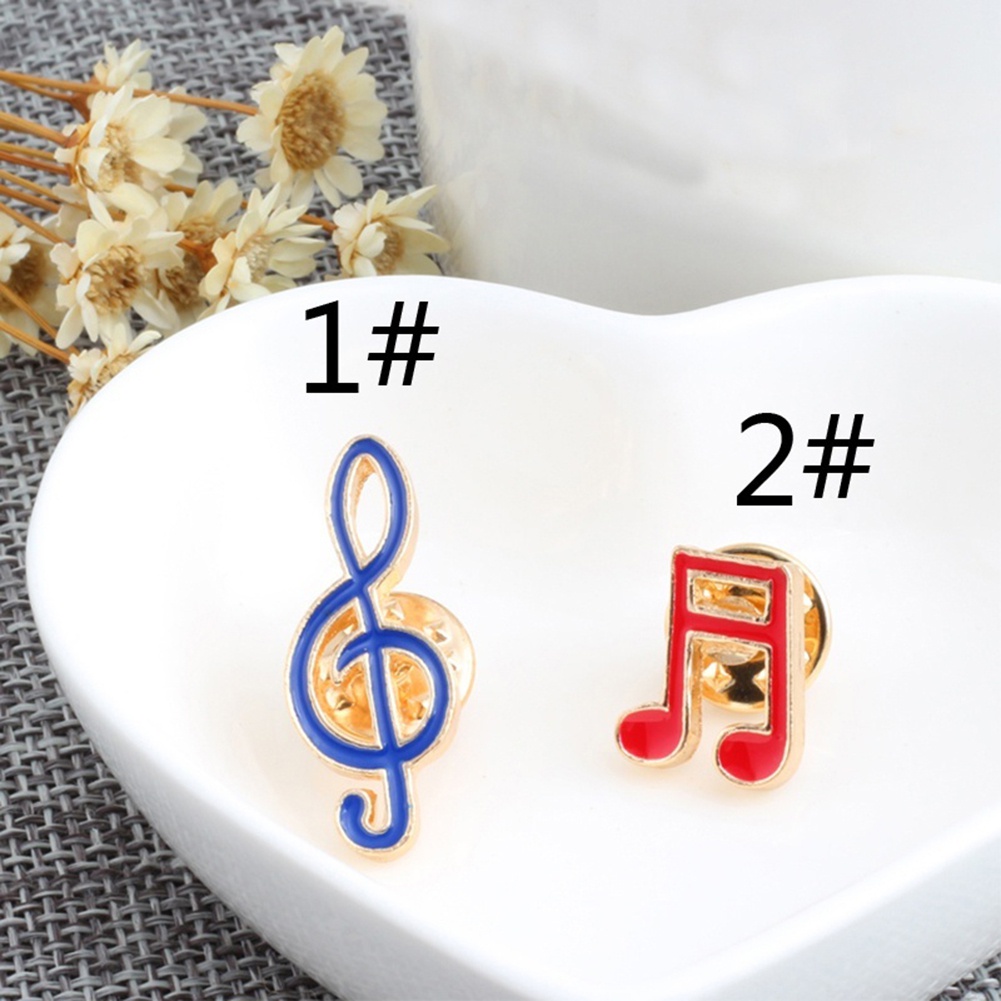 1 Huy Hiệu Cài Áo Hình Nốt Nhạc Hoạt Hình