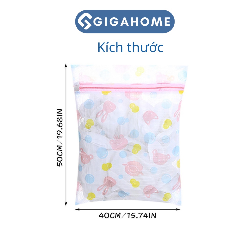 Túi Lưới Giặt Đựng Quần Áo, Đồ Lót Trong Máy Giặt GIGAHOME Tránh Bị Biến Dạng 40x50cm 6445