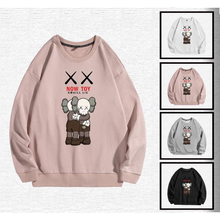 [Mẫu Mới] Áo Nỉ Dài Tay Nam Nữ Cổ Tròn Unisex Form Rộng Bo Gấu Phối Họa Tiết Chữ NOW TOY Zenkonu TOP NAM 1000187 | BigBuy360 - bigbuy360.vn