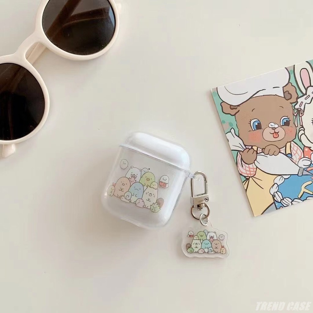 Vỏ Đựng Bảo Vệ Hộp Sạc Tai Nghe Airpods 1 / 2 / 3 Hình Sumikko Gurashi