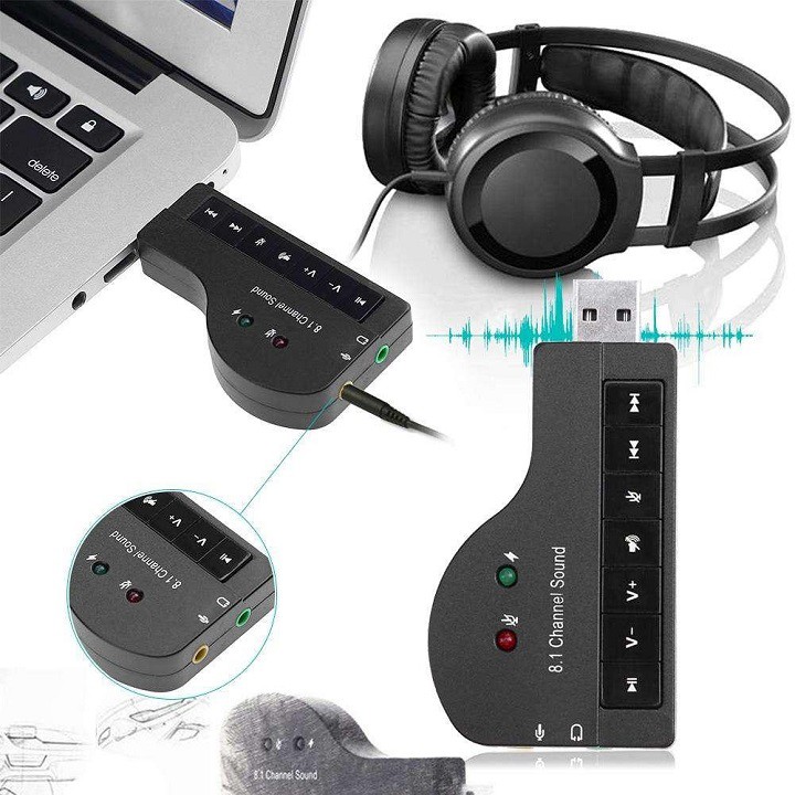 USB Sound âm thanh 8.1 channel