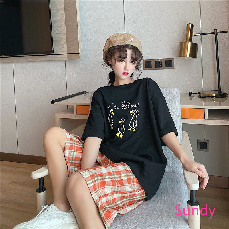 Quần Short Thể Thao Dáng Rộng Kẻ Ca-Rô Trẻ Trung Năng Động Hợp Thời Trang