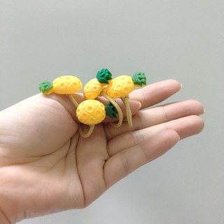 Set 5 Dây cột tóc hình quả dứa cute