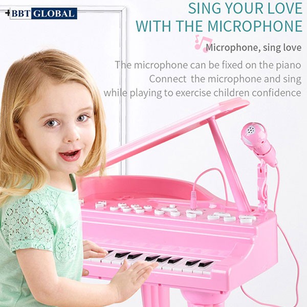 Đồ chơi đàn Piano 37 phím có ghế ngồi cho bé 881B