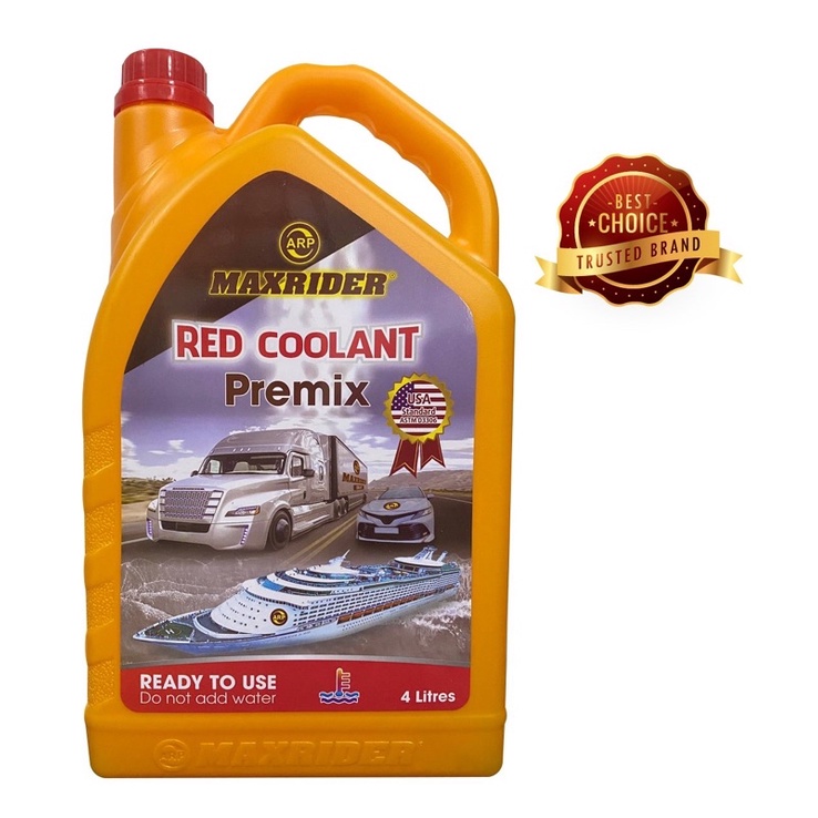 💯NƯỚC LÀM MÁT ĐỘNG CƠ PHỔ THÔNG - MAXRIDER COOLANT - MÀU ĐỎ