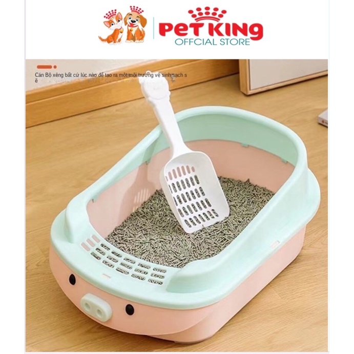 [SIZE LỚN]Khay Vệ Sinh CAO CẤP cho Mèo yêu màu sắc vui nhộn