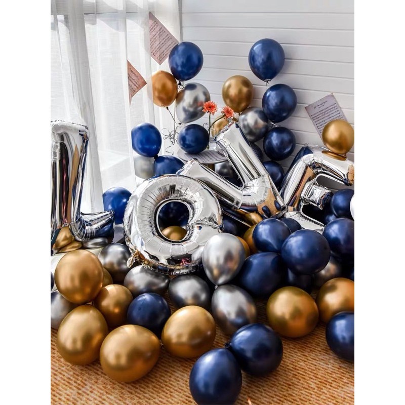 Set 100 Bong Bóng 5 inch Trang Trí Tiệc