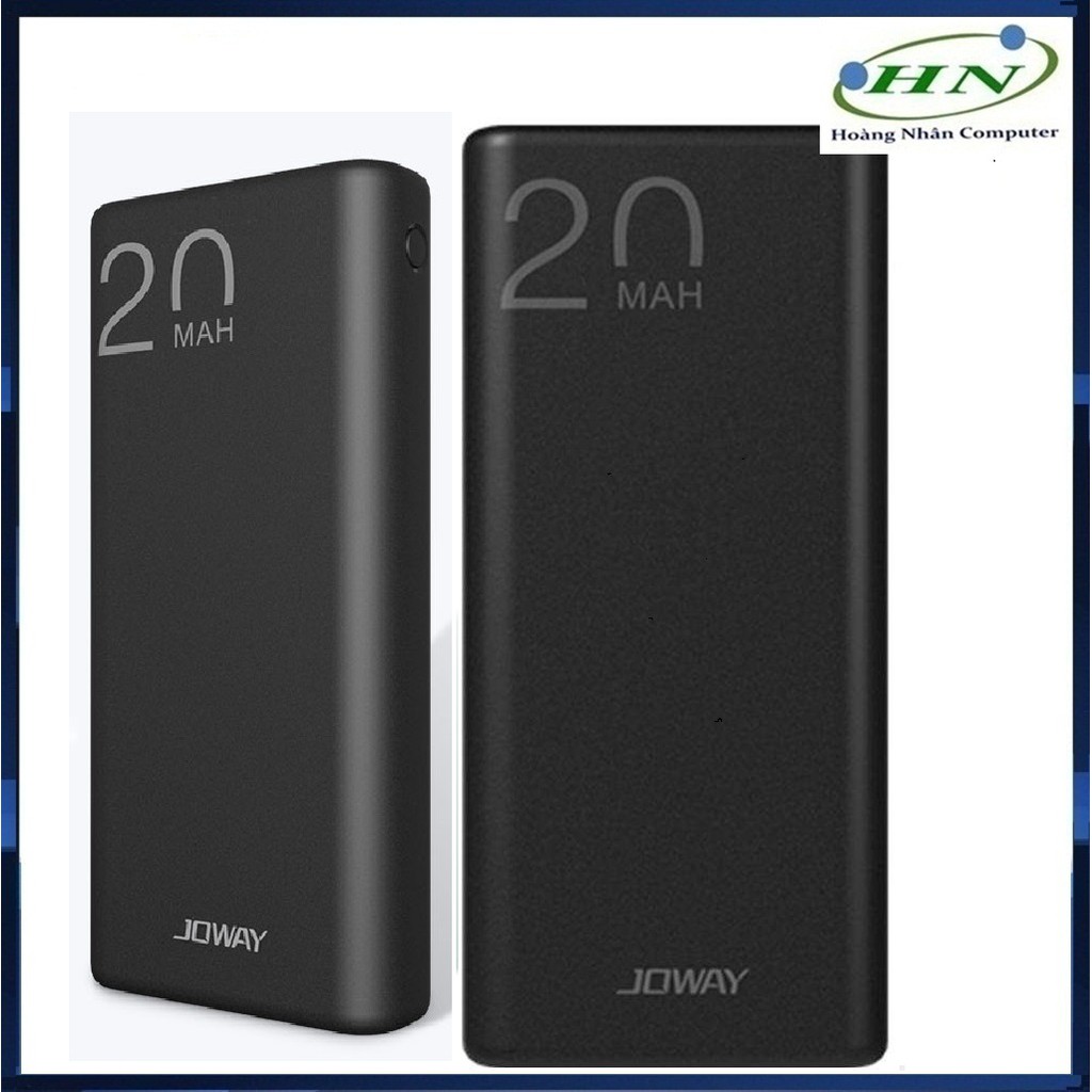 Pin sạc dự phòng 20.000mAh, hai cổng sạc 2.1A Joway JP192 cho các thiết bị iPhone, Android, máy tính bảng