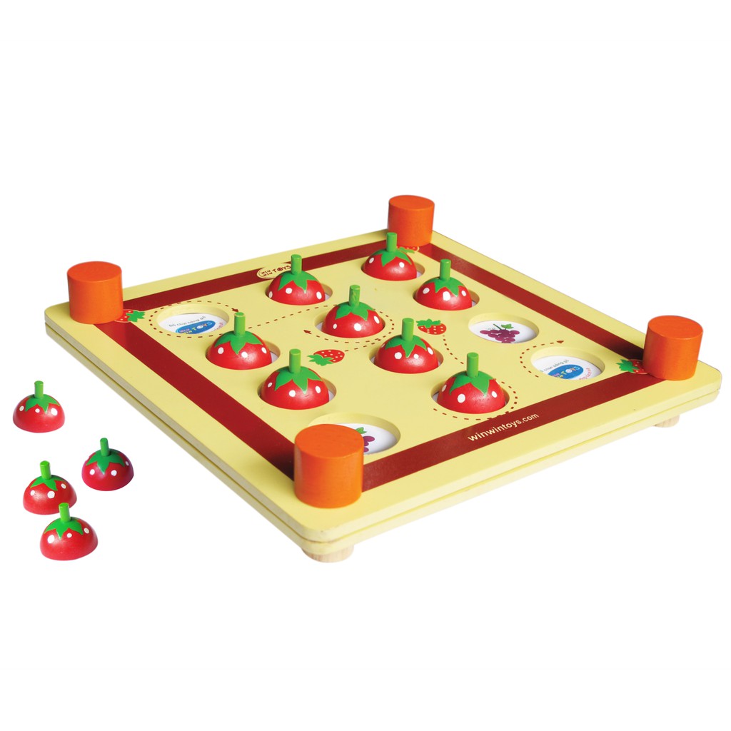 Đồ chơi gỗ Winwintoys - Bộ luyện trí nhớ dâu tây, đồ chơi trí tuệ, đồ chơi cho bé luyện trí nhớ