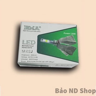 🔥ĐÈN PHA LED BMA 2 TIM LED CHÂN H4,M5🔥 (GIÁ 1 BÓNG)