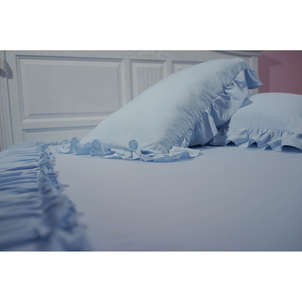 Ga gối cotton đẹp DRAPI phong cách cổ điển đủ size giường nệm