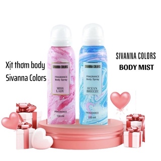 Xịt thơm body mist Sivanna Colors Thái Lan 100ml