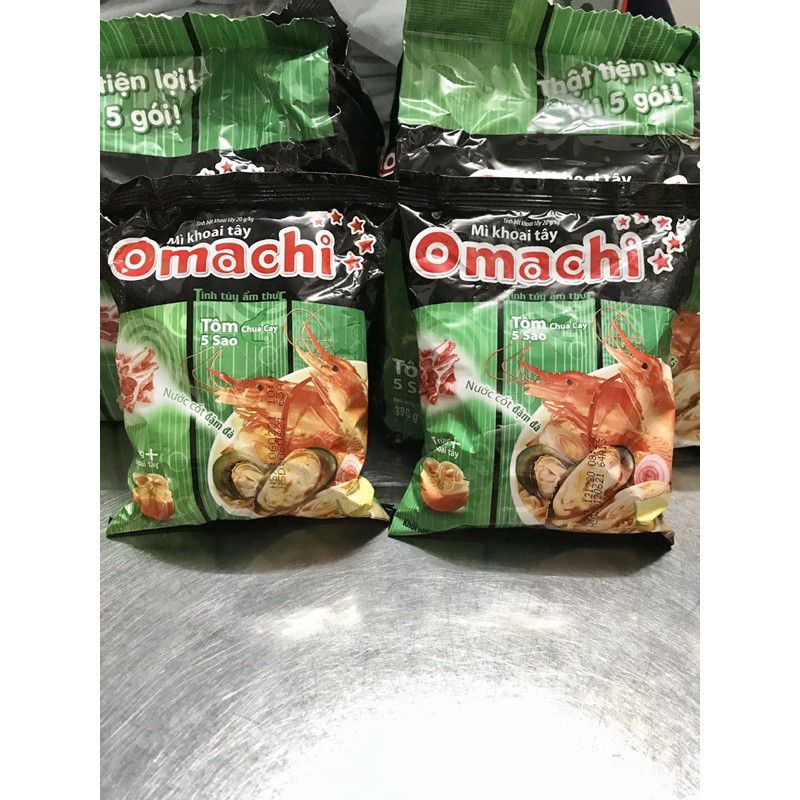 COMBO 5 GÓI MÌ OMACHI TÔM CHUA CAY
