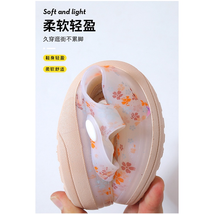 [HÀNG MỚI] Sục nữ họa tiết hoa lá, sục hoa nữ chất liệu PVC mềm, nhẹ, chống trơn trượt