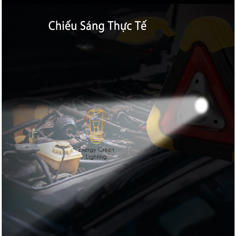 Đèn Pha Led Energy Green Lighting Chiếu Sáng Cảnh Báo Nguy Hiểm Pin Sạc Tích Điện Tích Hợp Năng Lượng Mặt Trời XF-8819
