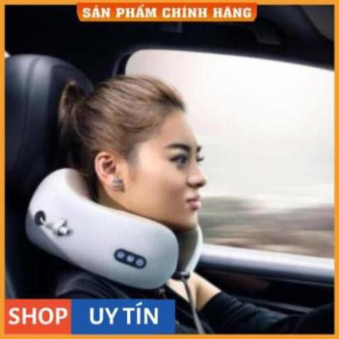 Gối Massage Vòng Cổ Chữ U 360 Đa Năng - Hỗ Trợ Mát Xa Vùng Cổ Vai Gáy - Gối Massage Cổ Nhật Bản