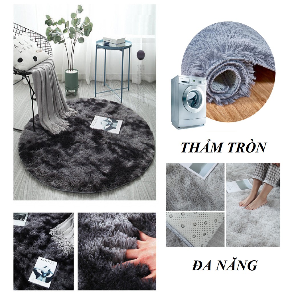 THẢM HÌNH TRÒN SIÊU ĐẸP ĐƯỜNG KÍNH 1 MÉT 6 - THẢM TRÒN